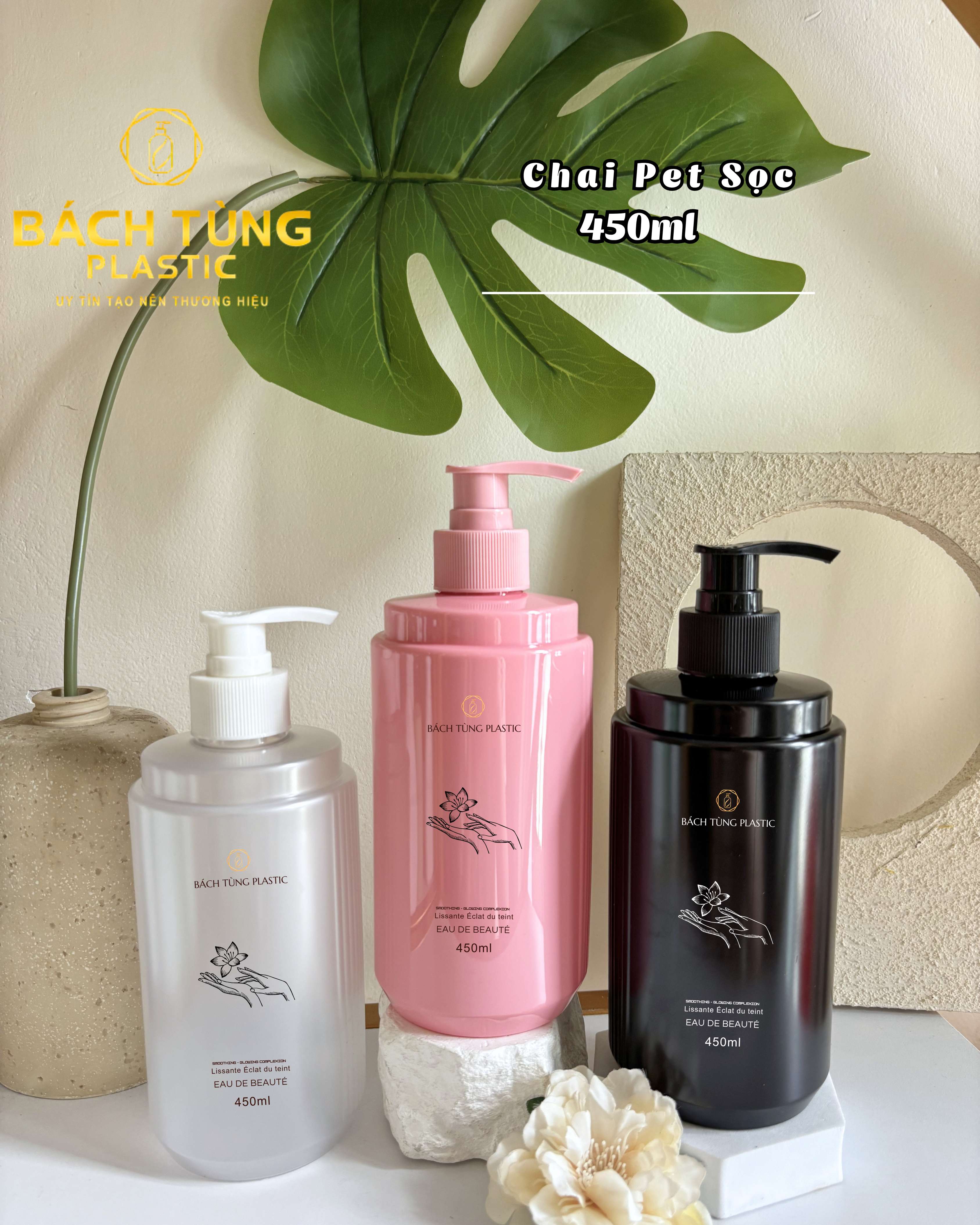 CHAI PET SỌC 450ML – ĐẸP TỪ FORM, CHUẨN TỪ CHẤT