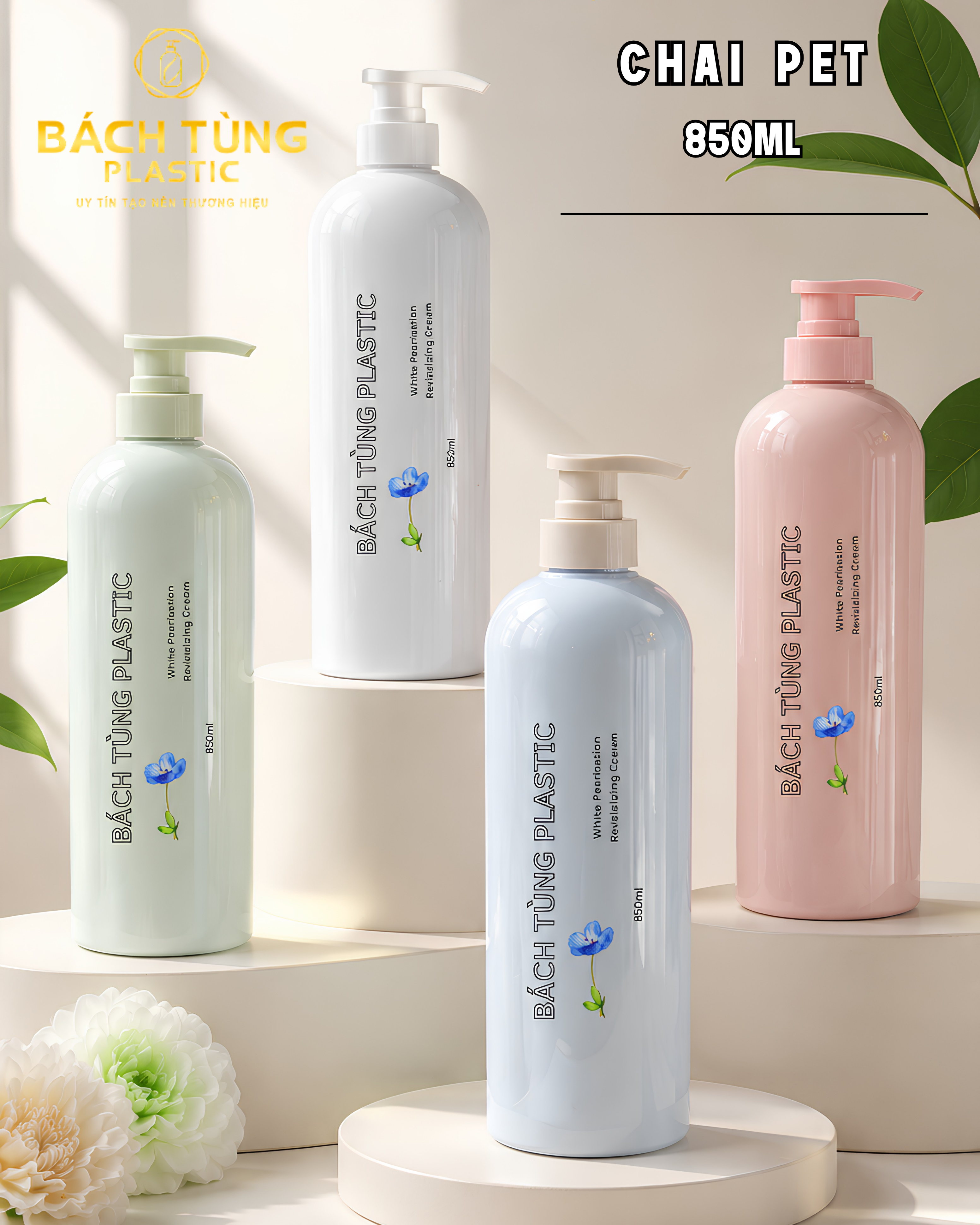 CHAI PET DUNG TÍCH LỚN 850ML