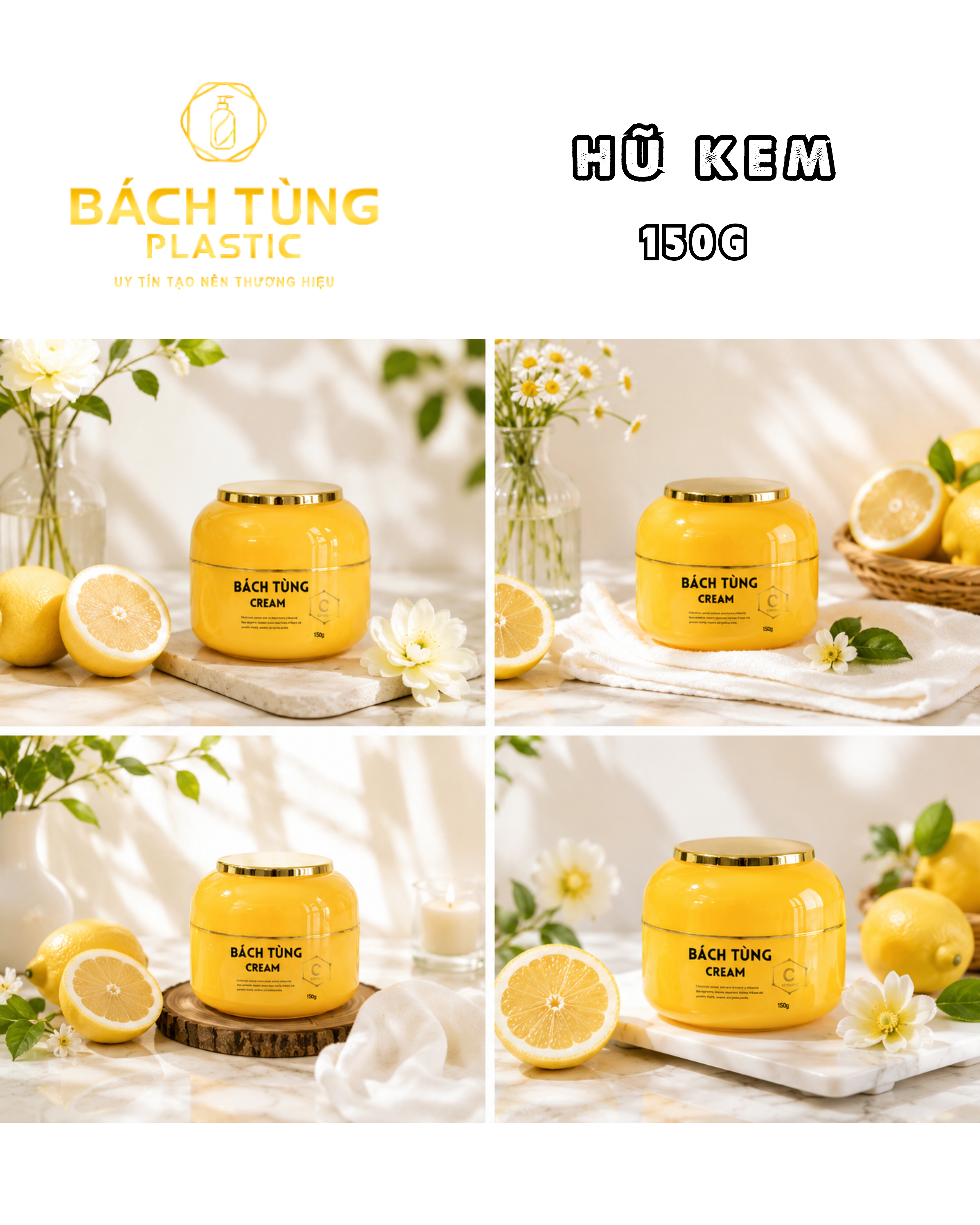 Hũ PET 150g Màu Vàng Nghệ