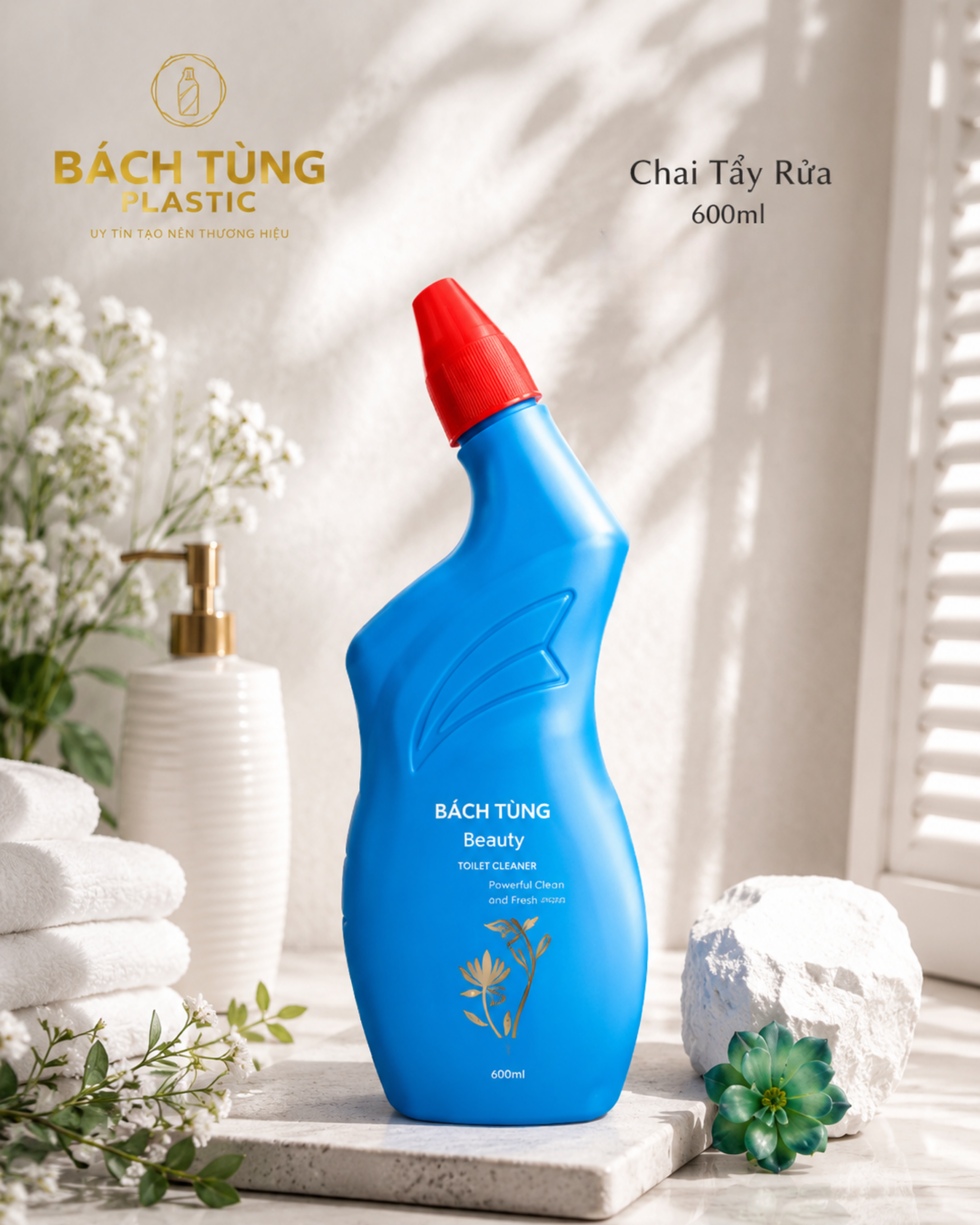 CHAI TẨY RỬA 600ML MÀU XANH DƯƠNG