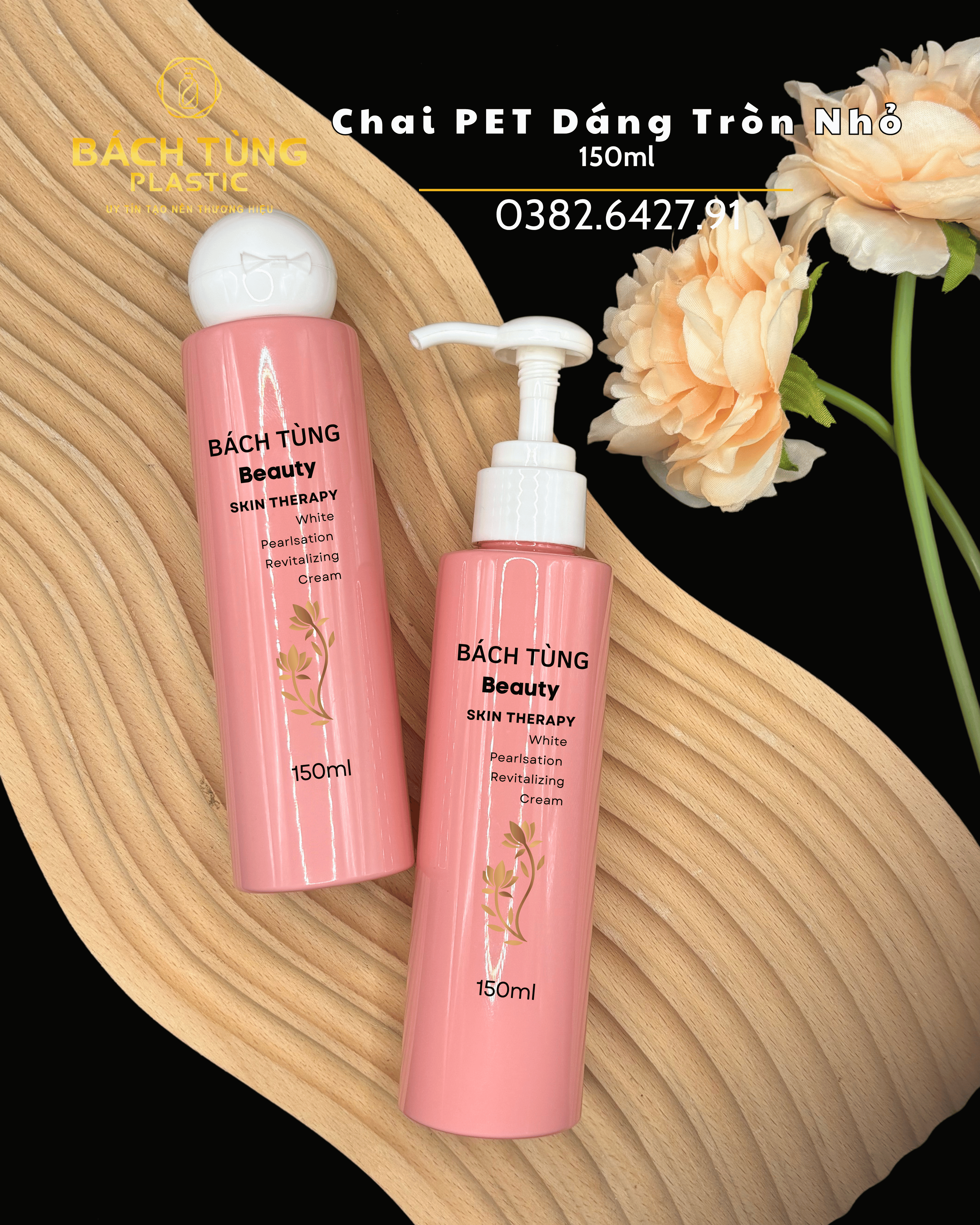 CHAI PET 150ML MÀU HỒNG ĐỤC