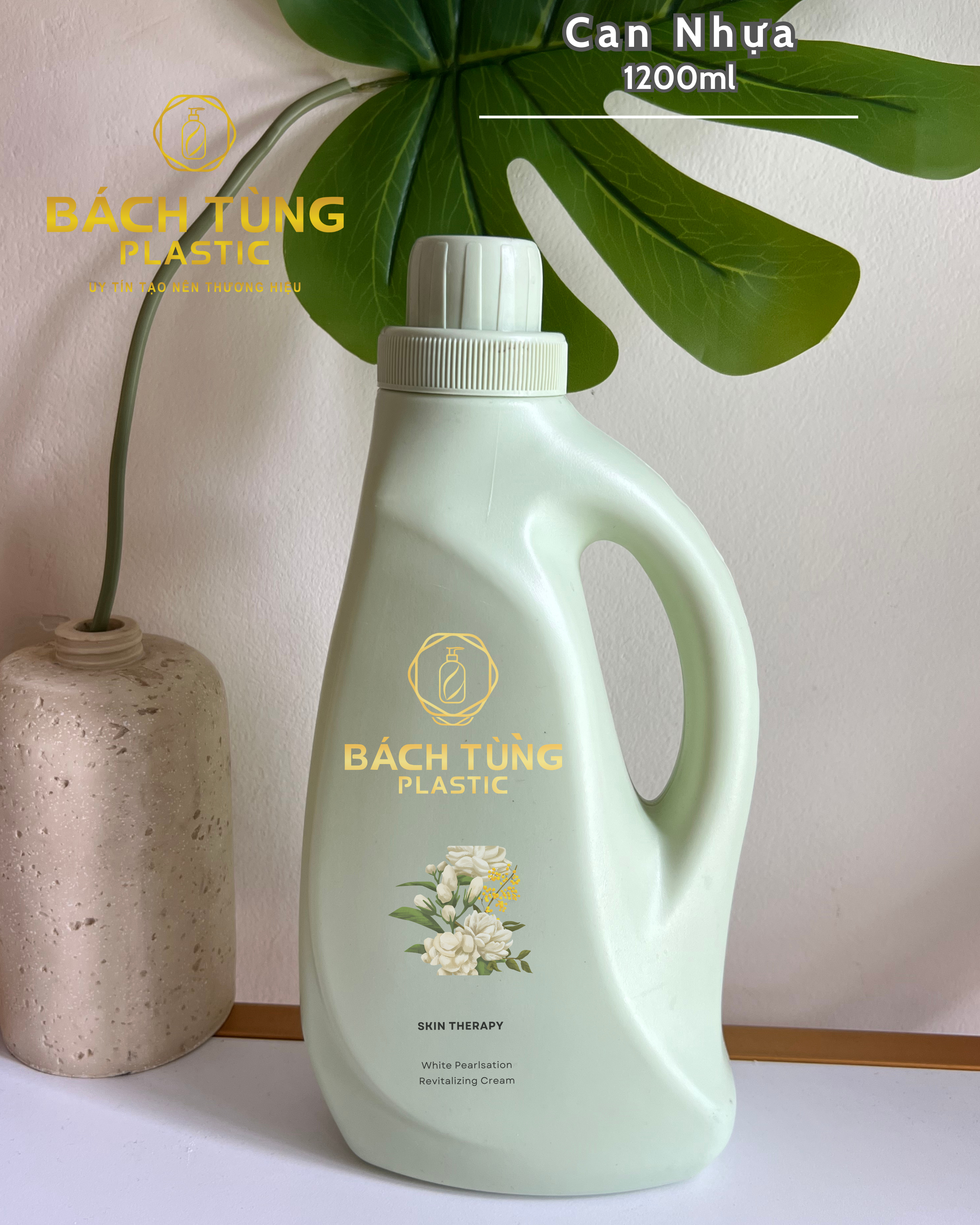 CAN NHỰA XANH MINT 1200ML – CHẤT LIỆU HDPE NGUYÊN SINH