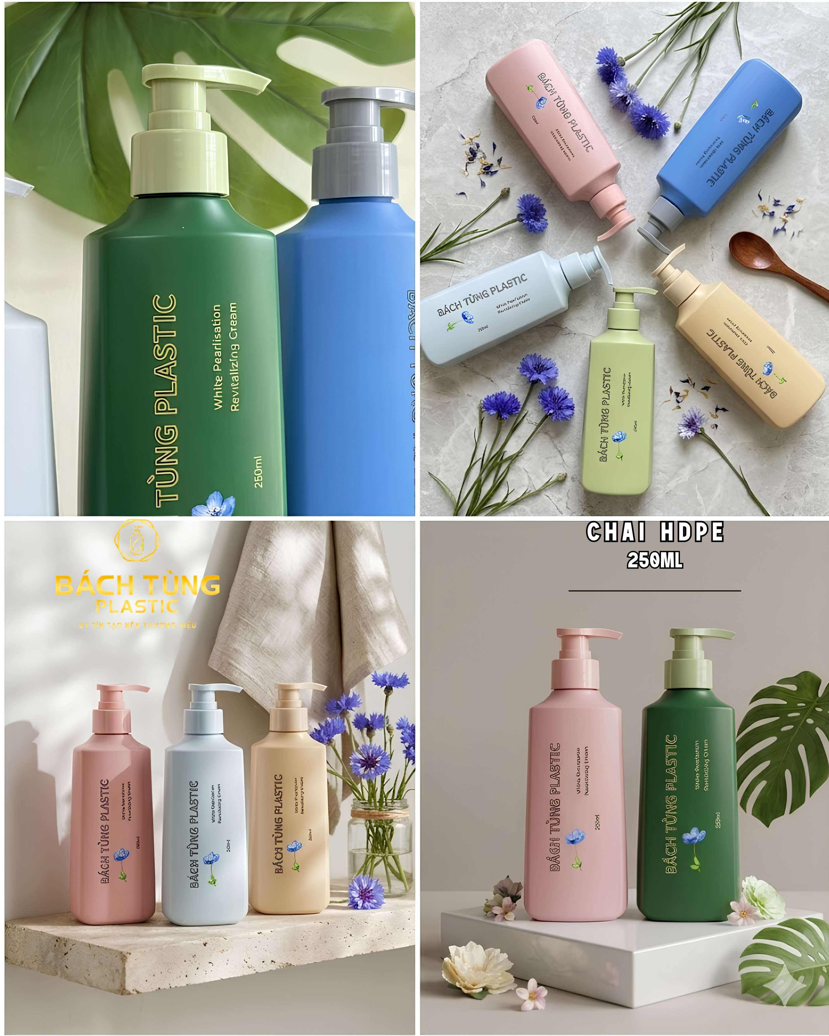 CHAI HDPE DÁNG TAM GIÁC 250ML