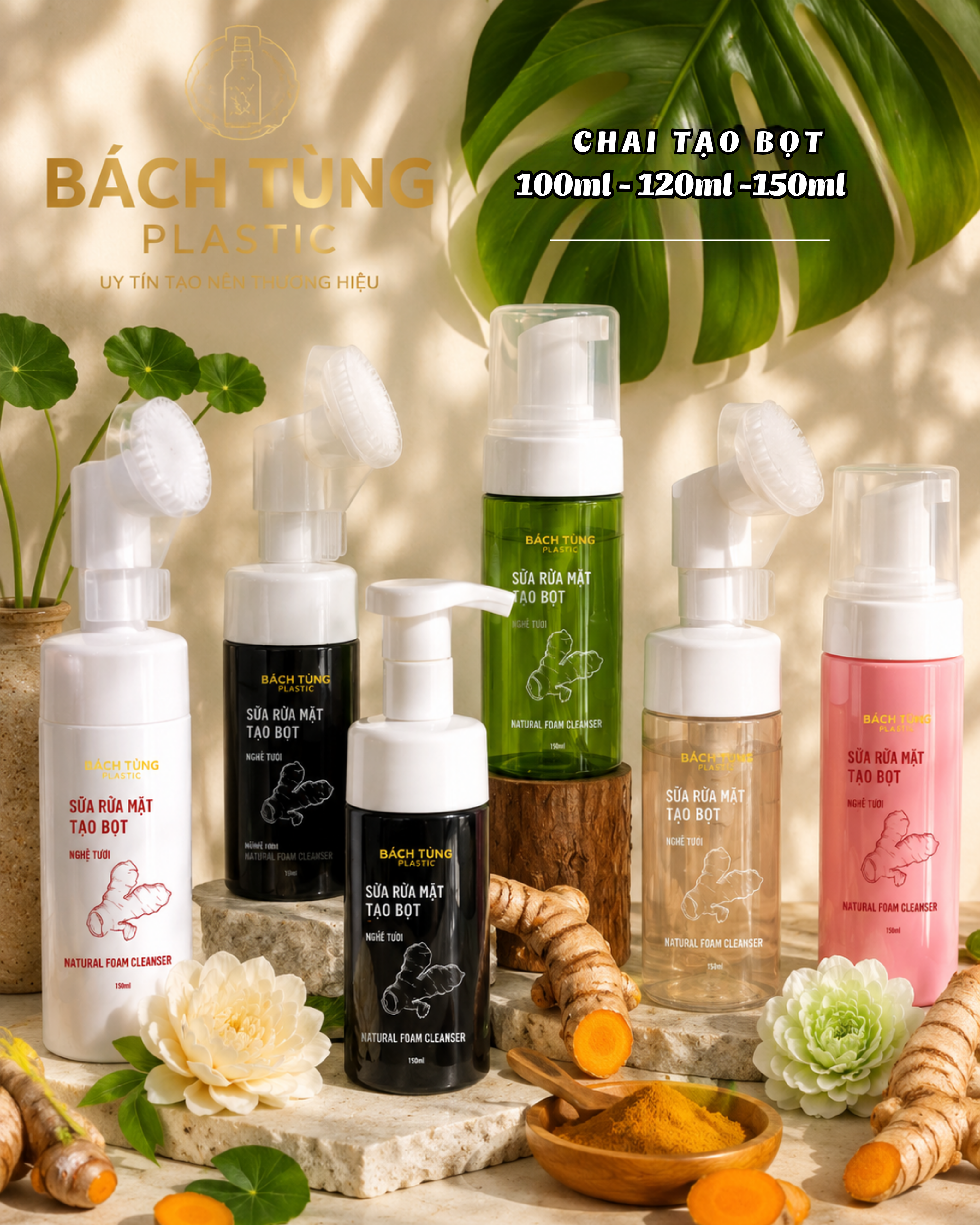 CHAI TẠO BỌT 100ML -120ML - 150ML 