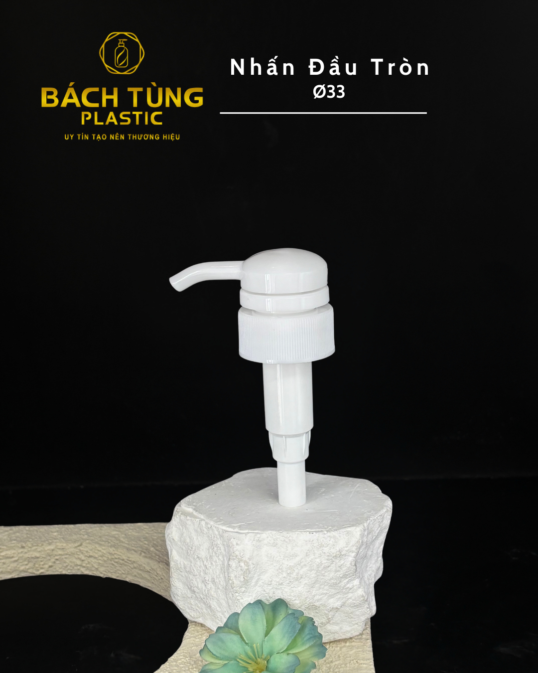 VÒI NHẤN ĐẦU TRÒN TRẮNG FI33
