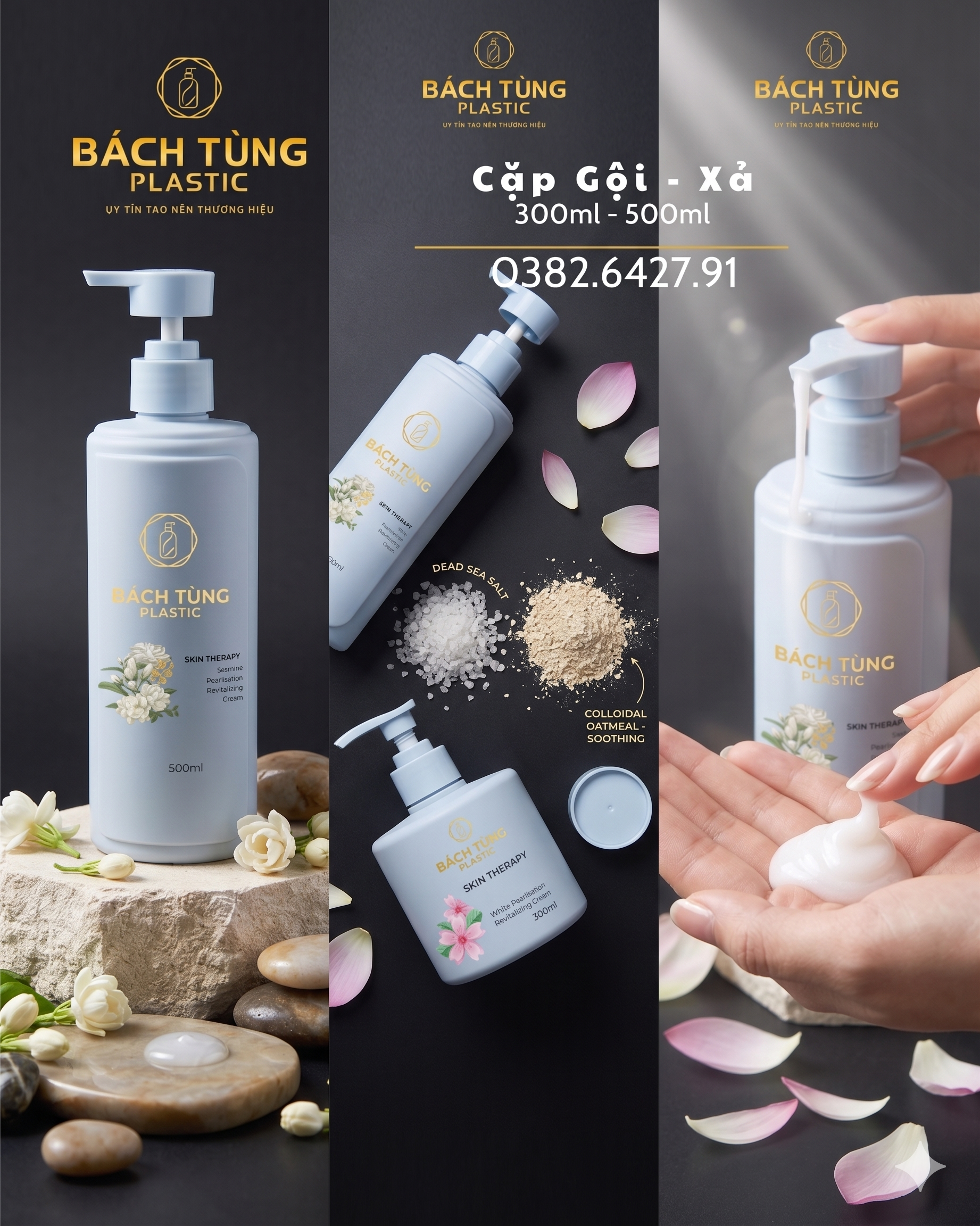BỘ CHAI HDPE MÀU BABY BLUE