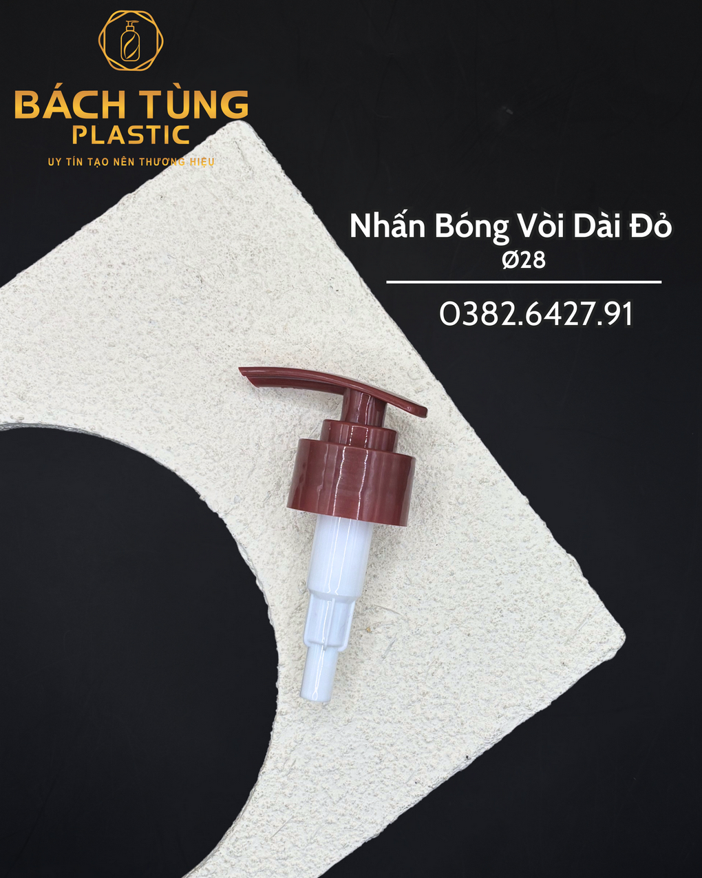 Nhấn Bóng Vòi Dài Màu Đỏ - FI28