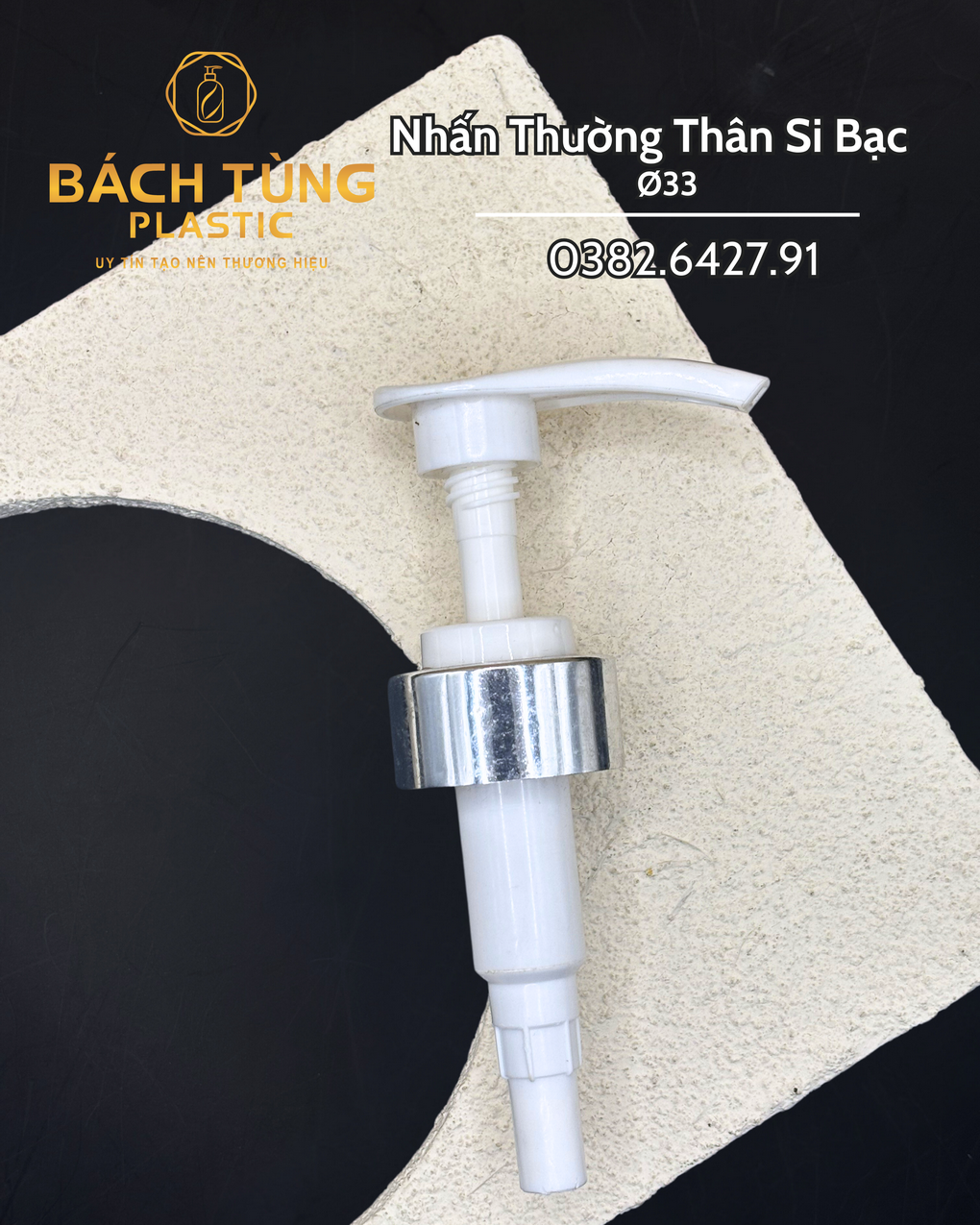 Nhấn Thường – Màu Trắng | Thân Si Bạc – FI33