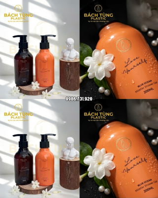  CHAI NHỰA PET 200ML – MÀU CAM & MÀU NÂU | CỔ FI24 | KẾT HỢP ĐA DẠNG NẮP