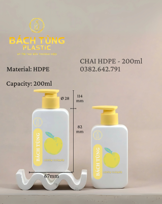 Chai HDPE 200 ml – Phiên Bản Cao Cấp