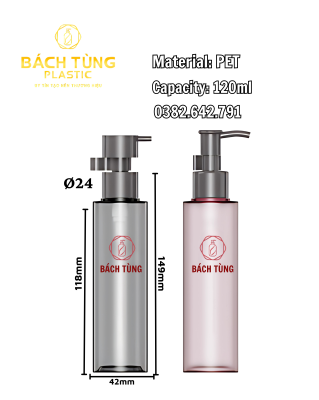 Bộ 2 Chai Nhựa PET 120 ml