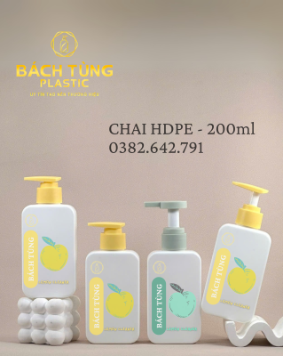 Chai HDPE 200 ml – Phiên Bản Cao Cấp