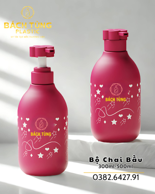  CHAI HDPE DÁNG BẦU MỚI – KẾT HỢP NẮP HOA ĐỘC ĐÁO 