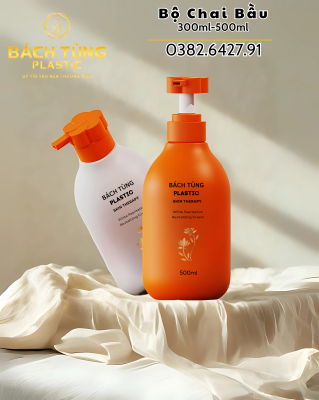 CHAI HDPE DÁNG BẦU MỚI – KẾT HỢP NẮP HOA ĐỘC ĐÁO