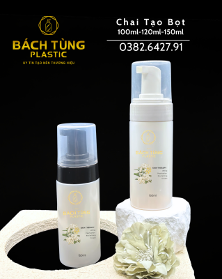 Chai Tạo Bọt Màu Trắng Phủ Mờ – HDPE 100ml | 120ml | 150ml