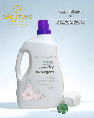 CAN NHỰA 4L – TRẮNG – NẮP VẶN TÍM117