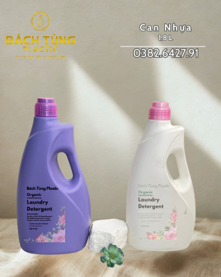 CAN NHỰA 1.8L – TÍM & TRẮNG – DÁNG THON ĐÁY BẦU
