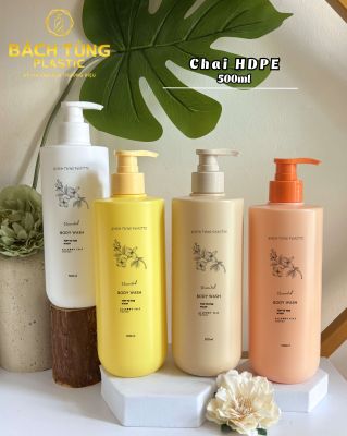 CHAI HDPE 500ML NHIỀU MÀU