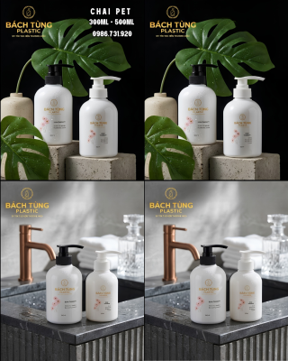 CHAI NHỰA TRẮNG ĐỤC – DUNG TÍCH 300ML & 500M