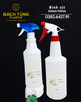 BÌNH XỊT NHỰA 500ML – 700ML KẾT HỢP VÒI XỊT CHỮ A & VÒI CON CHUỘT