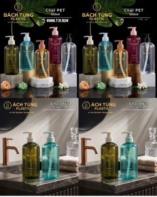 CHAI PET DÁNG TRÒN 500ML – NHIỀU MÀU SẮC