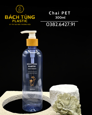  CHAI PET TRÒN DÀI 300ML 