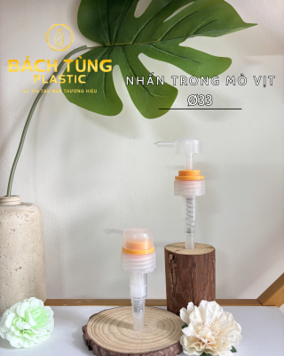 Nhấn - Trong Suốt - Khoen Vàng - FI33 