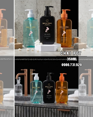 BỘ CHAI PET DÁNG VUÔNG 350ML – XANH, ĐEN, CAM