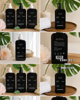 CHAI PETG DÁNG VUÔNG – 300ML – MÀU ĐEN
