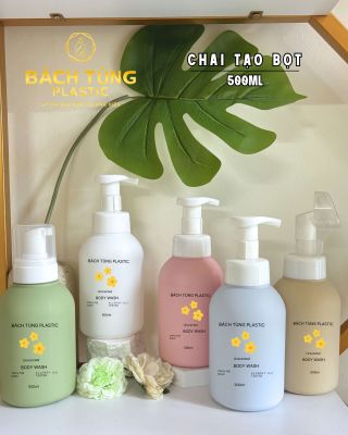 CHAI TẠO BỌT HDPE 500ML NHÀ BÁCH TÙNG