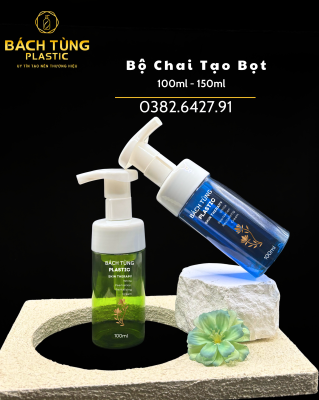 CHAI TẠO BỌT 100ML -120ML - 150ML – NHIỀU MÀU – CHẤT LIỆU PET