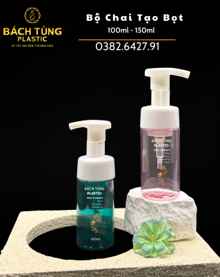 CHAI TẠO BỌT 100ML -120ML - 150ML – NHIỀU MÀU – CHẤT LIỆU PET