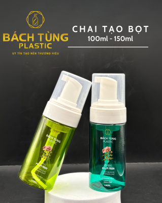 Chai PET Vòi Tạo Bọt Rửa Mặt