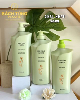 CHAI HDPE 1000ML MÀU XANH MINT FI33 NHÀ BÁCH TÙNG