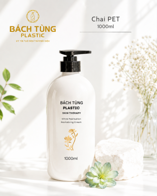 CHAI PET TRÒN VAI TRÒN 1000ML 
