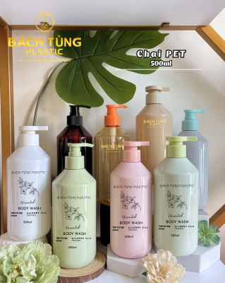 CHAI PET DÁNG MỚI 500ML – CHẠY MÀU THEO YÊU CẦU