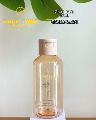 CHAI PET 120ML – MÀU VÀNG KẾT HỢP NẮP BE