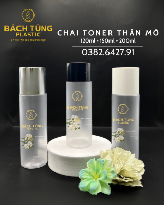 Bộ Chai PET Toner Thân Mờ – 120ml | 150ml | 200ml