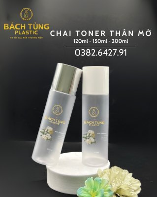 Bộ Chai PET Toner Thân Mờ – 120ml | 150ml | 200ml