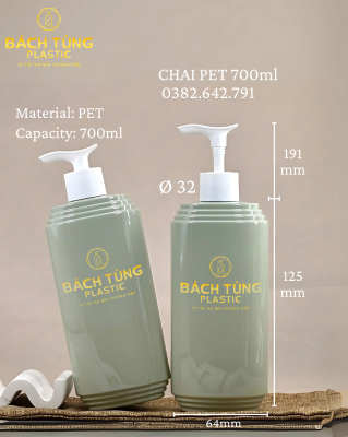 Chai PET 700 ml BÁCH TÙNG Plastic