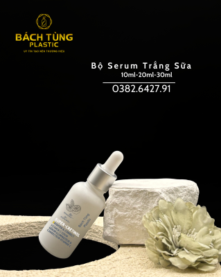 BỘ CHAI SERUM THỦY TINH TRẮNG SỮA – 10ML | 20ML | 30ML