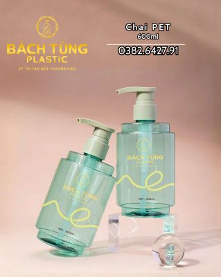 CHAI PET 600ML MÀU XANH – DÁNG ĐỘC LẠ, CỰC THU HÚT