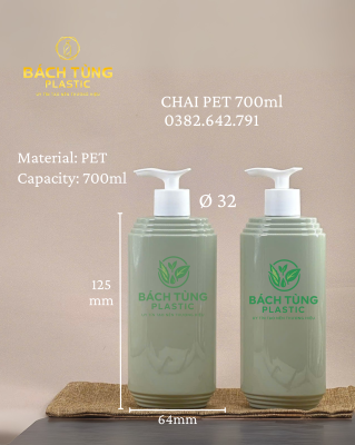 Chai PET 700 ml BÁCH TÙNG Plastic