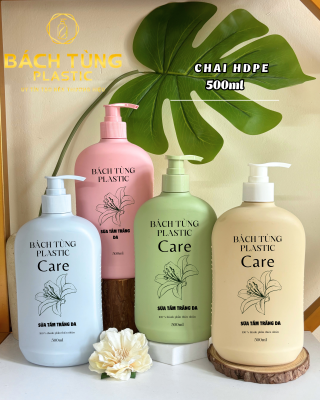 CHAI HDPE DÁNG VUÔNG 500ML