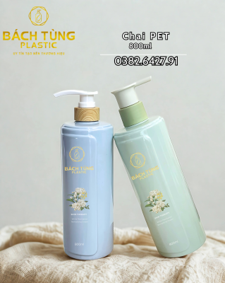 [ Nhấn Order ] CẶP CHAI PET 800ML MÀU XANH BABY BLUE & XANH MINT – KẾT HỢP NẮP NHẤN FI33 MỚI LẠ