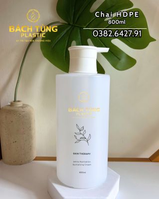 CHAI HDPE TRẮNG MỜ DÁNG TRÒN – KẾT HỢP VÒI NHẤN TRẮNG FI33 CỠ LỚN