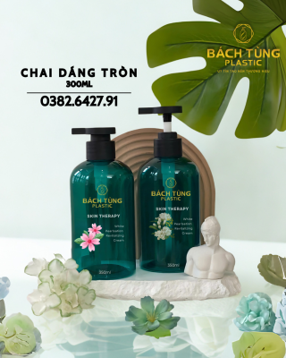 Chai PET Dáng Tròn - 350ml -Trong Suốt | Màu Xanh | Nâu