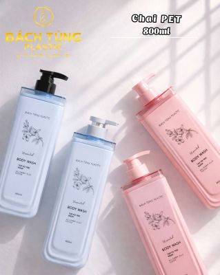 CHAI PET 800ML THIẾT KẾ XỊN