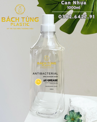 CHAI NHỰA ĐỰNG NƯỚC RỬA CHÉN – NẮP NHỎ GIỌT XANH – DUNG TÍCH 400ML & 800ML