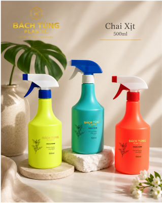 CHAI XỊT NHỰA 500ML 